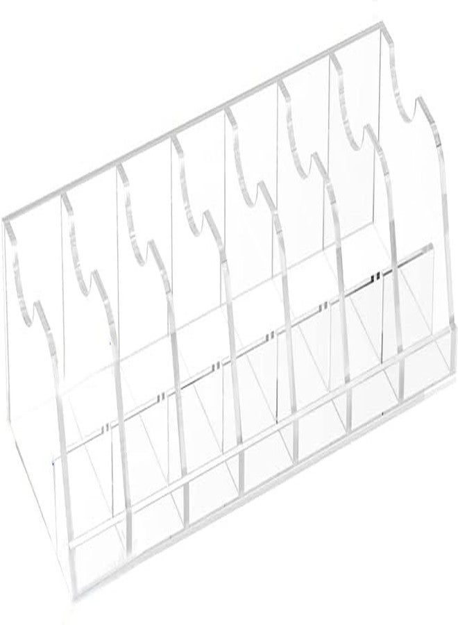 HOMANLY Belt Organizer 7 Slots - Clear Acrylic Belt Storage for Closet, Wall Mount Belt Holder, Space-Saving Belt Display Organizer - Image 2